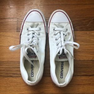 White low-top converse